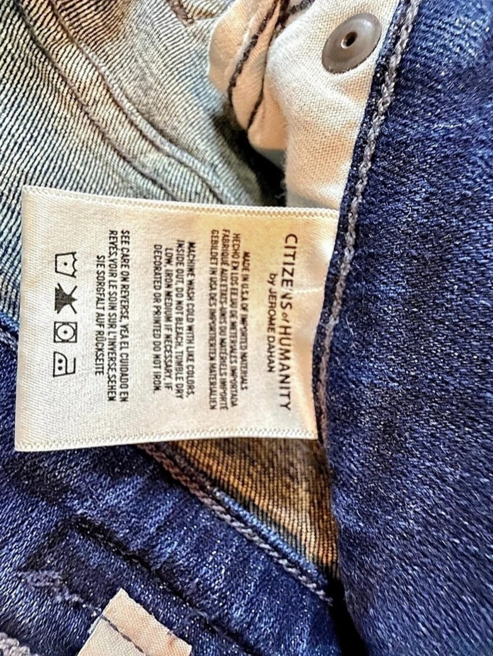 Citizens of Humanity Rocket Crop High Rise Skinny Jeans – Dark Wash – Size 27 - Picture 7 of 8
